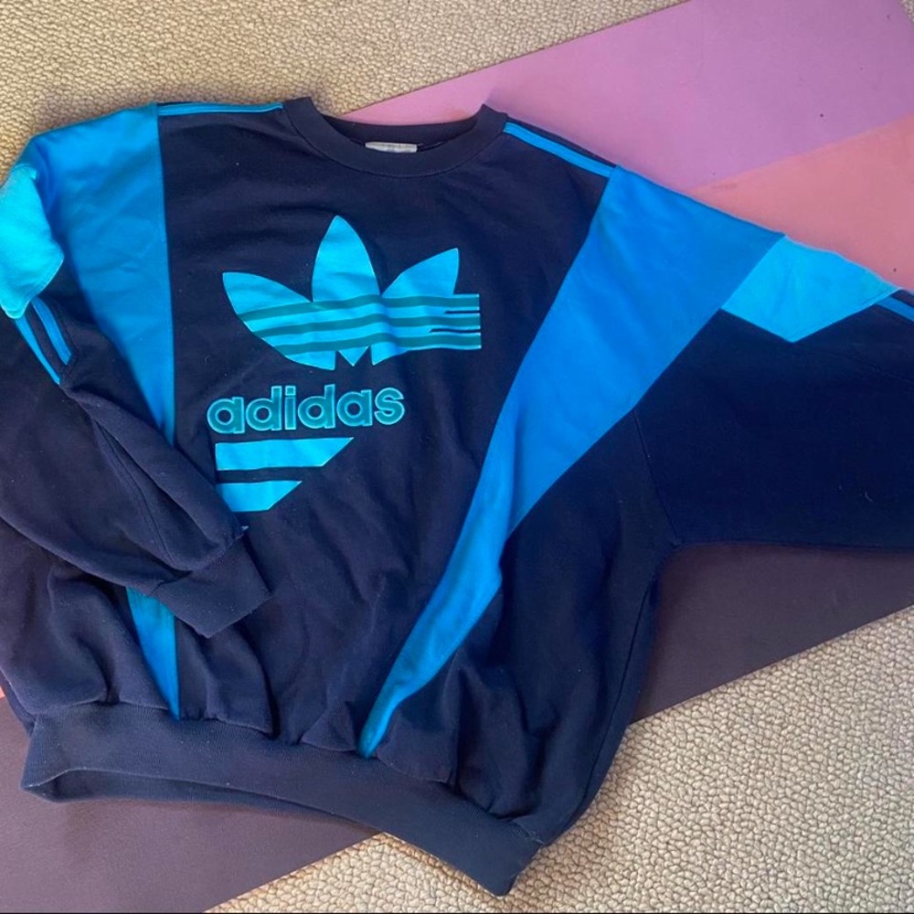 Vintage Adidas Logo Crewneck Pullover